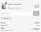 Befikray : Pack Of- 2 Men Printed Shirts at ₹649 Use Code : EKSHIRTNOTE :  200 CASHBACK in Befikray Wallet (Fully redeemable on your next purchase) LOOT : Befikray : Pack Of- 2 Men Printed Shirts worth 3199 at ₹ 649 Use Code : EKSHIRTNOTE :  200 CASHBACK in Befikray Wallet (Fully redeemable on your next purchase)