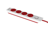 Gold Medal I-Design 4X1 Power Strip (With 4-Outlet International Sockets, Master Switch, Indicator And 2M Power Cord)