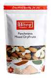 Wooq Organics Panchmeva Mixed Dry Fruits 1Kg- A Nutritious Blend Of Almonds, Cashews, Dates, Green And Black Raisins, Superfood Nuts, And Dried Fruits – Healthy Trail Mix Combo Pack