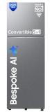 Samsung 330 L, 2 Star, Convertible 5-In-1, Digital Inverter, Frost Free Double Door, Wifi Enabled Bespoke Ai Refrigerator (Rt34Dg5A2Bslhl, Ez Clean Steel/Real Steel, Silver)