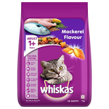 Whiskas Adult (1+ Year) Dry Cat Food, Mackerel Flavour, 7Kg Pack