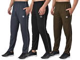 Ekools® Plain Trackpants For Men | Plain Trackpants | Basic Trackpants | Regular Trackpants | Casual Trackpants | 100% Cotton | Men’S Trackpants (Pack Of 3, Airfoce, Black & Khaki, Xx-Large