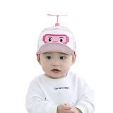 Topibaaz Kids Baby Baseball Cap Toddler Girls Boys Soft Cotton Stylish Cartoon Design Breathable Sun Cap For Unisex Kids (Pink, 6Month To 2.5 Yrs)