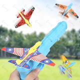 Graphene Airplane Launcher Toys For Kids, 1 Launchers And 4 Foam Glider, Indoor Outdoor Flying Toys For Boys Girls 4-14 Years Old, Plane Party Favors Birthday Gifts For Toddlers