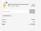 KesarCo. Loot : Kashmir Raw Honey 250g worth 499 at ₹113 + Free ShippingCode: CKHONEY