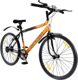 Lifelong Defender 26T With Rigid Fork 27.5 T Road Cycle(Single Speed, Black, Orange)