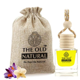 The Old Natural Car Air Freshener With Essential Oils Fragrance In Glass Bottle With Wooden Diffuser Lid | Sandal Twig