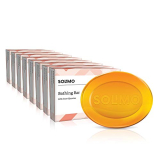 Amazon Brand – Solimo Glycerine Bathing Bar (Pack Of 8), 8 X 125G