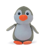 Kibbo Soft Playing Stuffed Penguin Toy | Grey And White 24 Cm | Cute, Premium Finishing, Non Toxic & Durable Plush Toys