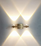 Filliska® Led Luxurious Indoor Up/Down Wall Light Warm White, Shockproof & Rustproof Alluminium Body (2Up & 2 Down Luxurious Gold)