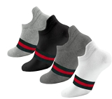 Juari Be A Gentleman Ankle Socks For Men (Pack Of 4) (Multi)