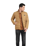 Jack & Jones Men’S A-Line Coat (197439805- Cumin