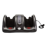 Amazon Basics Corded Electric Massager For Foot With Heat Function, White & Gray