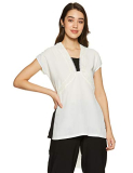 Molly & Sue Women’S Plain Regular Fit Shirt (0075 Off White Small)