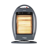 Symphony Solaris Halogen 1200W Room Heater For Home With 3 Heating Modes And High-Quality Reflector For Long Life And Effective Heating (Dark Grey)