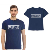 Wild Thunder Men’S Slim Fit T-Shirt (Snl-Das-1073-5To6_Blue Dad Size-Large-Son Age 5 To 6 Years)