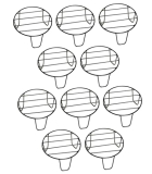 Nurturing Green® Pack Of 10 Outdoor Metal Stands For Plants, Living Room & Garden Décor | Pot Stand For Outdoor Plants (Size- 8 Inch L & 4 Inch H) – [Plants Are Not Included]