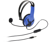 Amazon Basics Mono Chat Wired On Ear Headset For Playstation 4 (Officially Licensed) – Blue