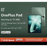 PreBook Sale Live OnePlus Pad 29.49cm (11.61 inch) LCD Display, 12GB RAM,256GB Storage