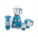 Maharaja Whiteline Duramaxx Mixer Grinder, Majestik Collection, 800W, 100% Copper Motor, 4 Jars – Mx-243 (Turquoise Blue & Silver) (Duramaxx/Mx-243)