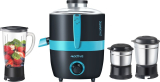 Activa Juicomatic Juicer Mixer Grinder 600 Juicer Mixer Grinder (3 Jars, Black And Blue)