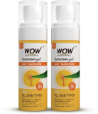 Wow Skin Science Sunscreen – Spf 55 Pa++++ Sunscreen Gel For All Skin Types|With Glutathione & Aloe Vera Extract |Pack Of 2(100 Ml)