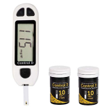 Control D Blood Glucose Monitor (Pack Of 20 Strips, White)