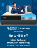 🛏 THE SLEEP COMPANY  BRAND DAYS⚡️ Up to 45% Off– India’s 1st and only SmartGRID Technology– Mattresses, Chairs, Beds and more👉