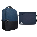 Tabelito® Delta Casual Waterproof Laptop Backpack/Office Bag & Polyester Foam, Nylon Hybrid Laptopss Bag Sleeve Case Cover Pouch For Laptops (15.6 Inches /39.6Cm, Blue)