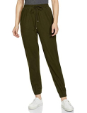 Faballey Women Regular Fit Track Pants(Bot00542_Olive_M)