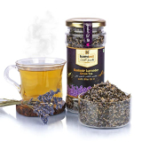Hamiast Kashmir Lavender Green Tea, Premium Lavender And Green Tea Blend 100G Serves 50 Cups, Calming Tea For Stress Relief, Good Sleep & Glowing Skin