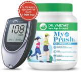 Dr. Vaidya’S My Prash Sugar-Free Chyawanprash For Diabetes Care + Glucometer