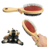 Western Era Pet Comb, Professional Double Sided Pin & Bristle Pet Brush For Dogs & Cats, Grooming Comb Cleans Pets Shedding & Dirt For Short Medium Or Long Hair (Medium)