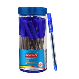 Reynolds Jiffy Gel 25 Ct Jar – Blue | Gel Pen Set With Comfortable Grip | Pens For Writing | School And Office Stationery | Pens For Students | 0.5 Mm Tip Size