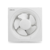 Bajaj Airout 150 Mm 4 Star Dom Exhaust Fan | Back Shutter | 100% Copper Motor | Auto Thermal Protector | Aerodynamaically Designed Blade【White】