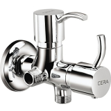 Cera Crayon Quarter Turn Fittings 2-Way Angle Cock (Chrome Finish)