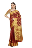 Silk Zone Women’S Banarasi Art Silk Saree With Blouse Piece (Asz00049 Brown)