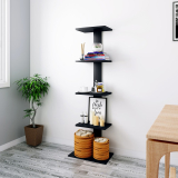 Bharat Lifestyle Erabus Engineered Wood Open Book Shelf(Finish Color – Wenge, Knock Down)