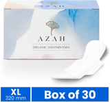 Azah Rash-Free Clinically Tested | Super Saver Pack | Heavy & Overnight Flow Size-Xl Sanitary Pad(Pack Of 30)