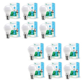 Syska Ssk-Srl-9W-Base B22D 9-Watt Unbreakable Led Bulb (Pack Of 12, Cool Day Light)
