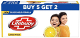 Lifebuoy Lemon Fresh Soap 125 G (Buy 5 Get 2)(7 X 125 G)