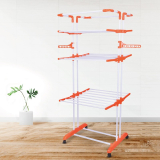 Bathla Steel Floor Cloth Dryer Stand Mobidry Giga ( Mdg – Orange )(3 Tier)