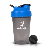 Vifitkit Compact Shaker For Protein Shake For Gym, Men And Women Workout Sipper Bottle (500Ml, Blue And Grey)