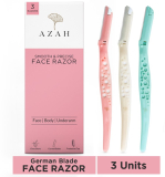 Azah Reusable German Blade Face Razor For Women-Instant & Painless Hair Removal(Pack Of 3)