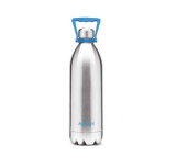 Milton Duo Dlx 1750 Thermosteel 24 Hours Hot And Cold Water Bottle With Handle, 1 Piece, 1.57 Litre, Silver | Leak Proof | Office Bottle | Gym | Home | Kitchen | Hiking | Trekking | Travel Bottle