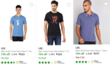 Lee Men’s T-shirts Starts at ₹359