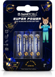 Smartcell 1.5V Aaa Non-Rechargeable Alkaline Mini Series  Battery(Pack Of 4)