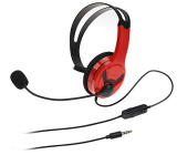 Amazon Basics Mono Chat On Ear Wired Headset For Playstation 4 (Officially Licensed) – Red