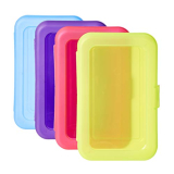 Amazonbasics Pencil Box – Pack Of 4, Multi-Color