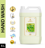 Khadi Organique Hand Wash Advanced Lemon & Organic Neem Anti Bacterial Hand Wash For Best Ever Protection |Cleanses|Moisturises Dermatologically Tested Hand Wash Can(5 L)